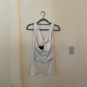 LALABU SOOTHE MATERNITY NURSING POSTPARTUM CREAM IVORY TANK TOP WITH CARRIER